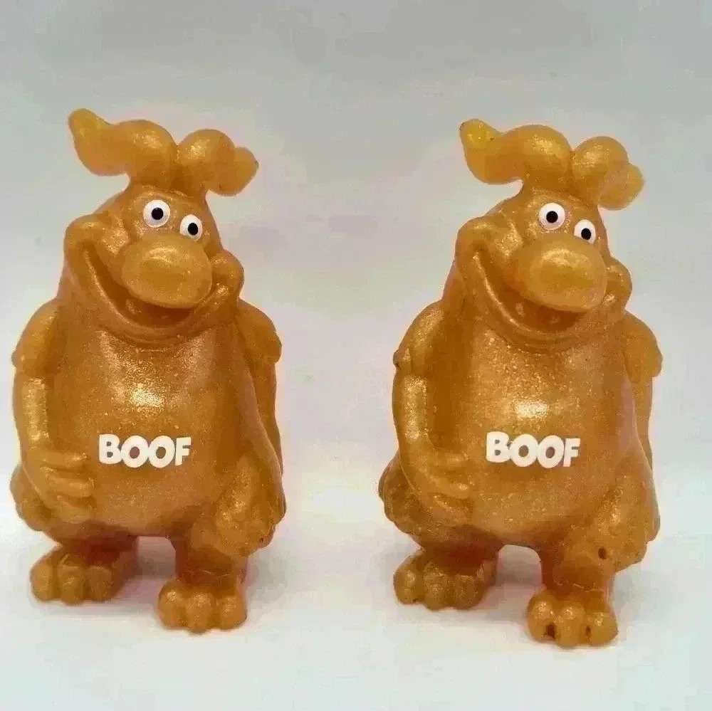 TWO YOWIE Boof Guardian Baby Animals Collection 2.25" Toy Orange Sparkle Figure